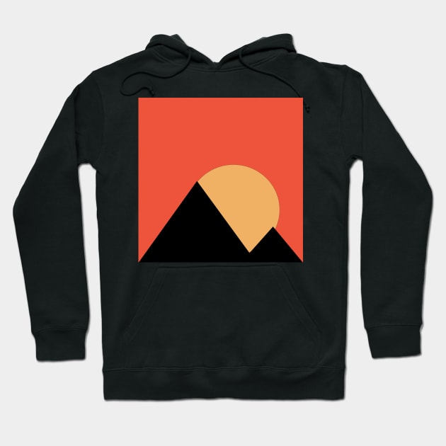 Sunrise behind the pyramids Hoodie by satyam012